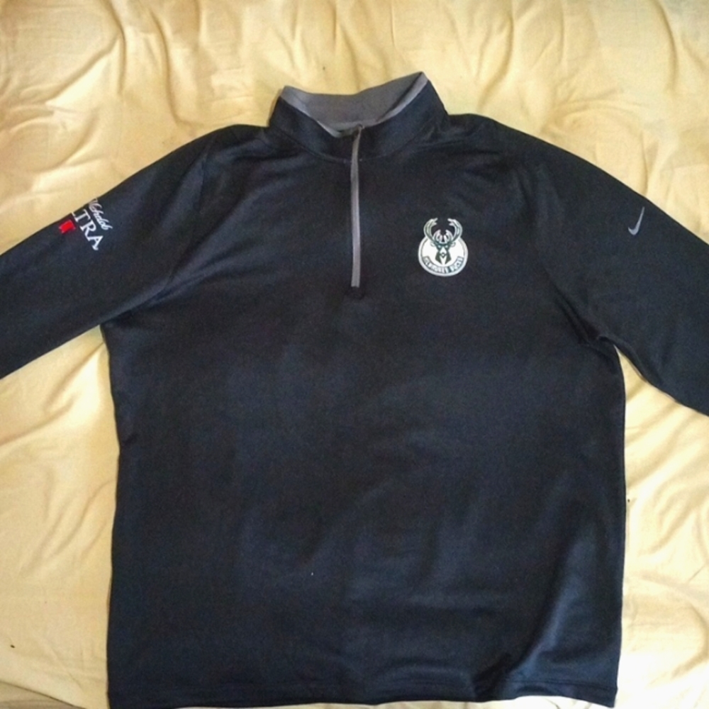 Nike Men's Quarter-Zip Performance Jacket - Black (Size XL)